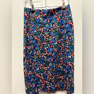 NWT DVF Hasley Floral Printed Pencil Skirt 12